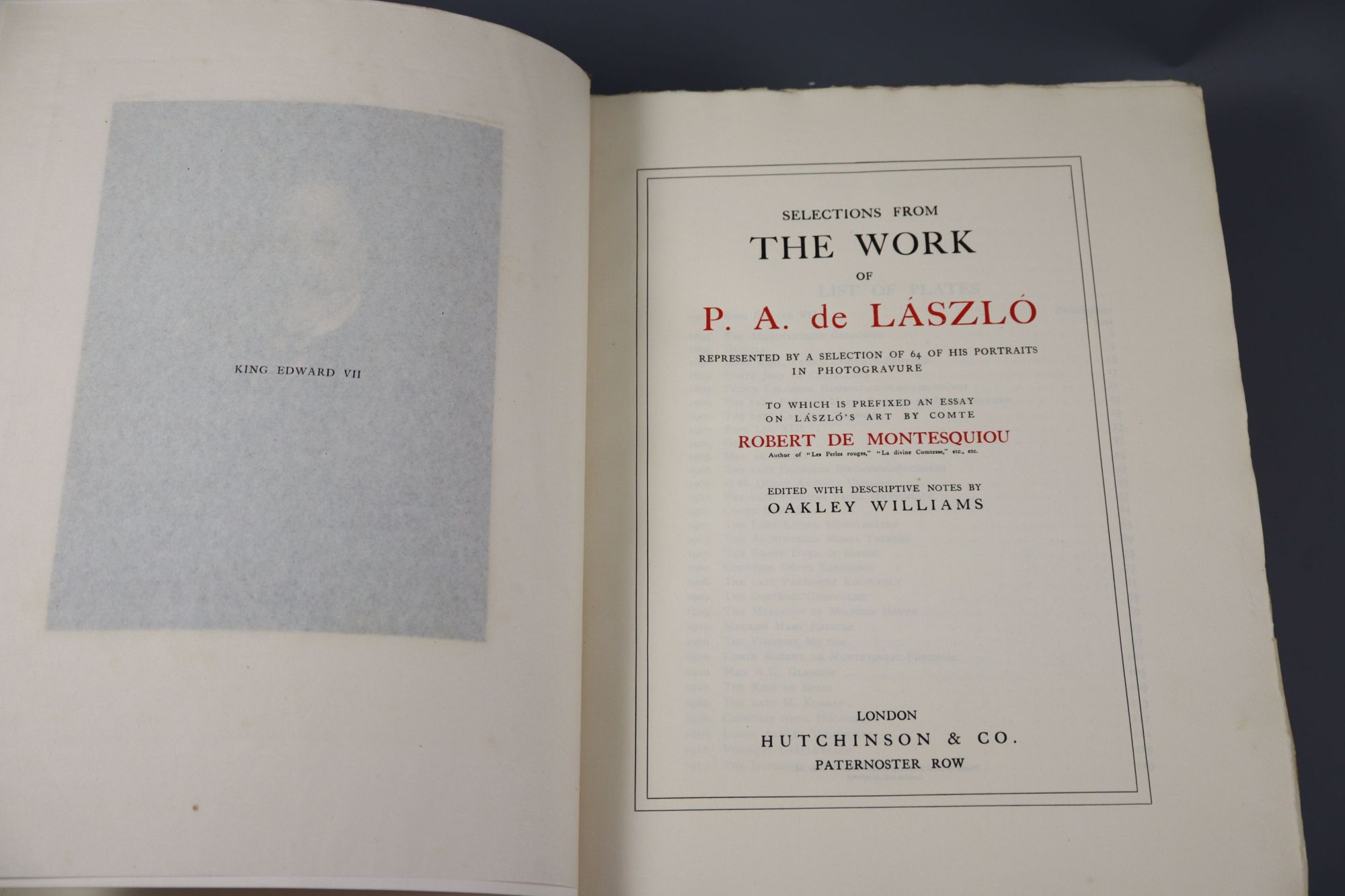 Williams, O. - Selections from the Work of P.A. de Laszlo